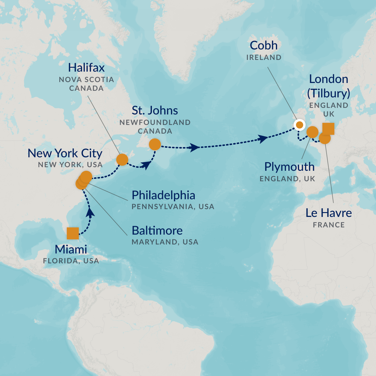 cruise map